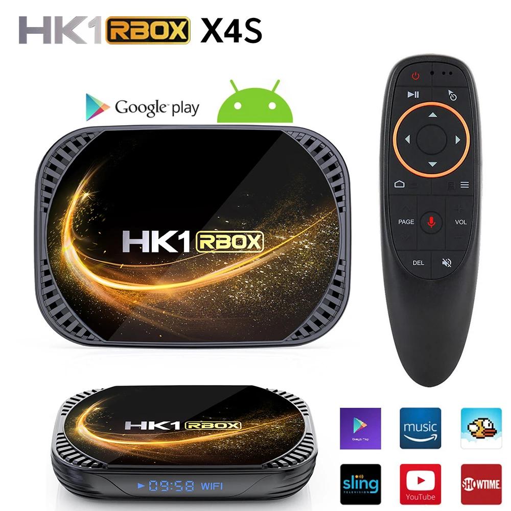 TV ڽ ȵ̵ 11 HK1 RBOX X4S Amlogic S905X4  AV1   BT4.0 H.265 8K   ÷ Ʃ ̵ 4 Ⱑ Ʈ 32 Ⱑ Ʈ 64 Ⱑ